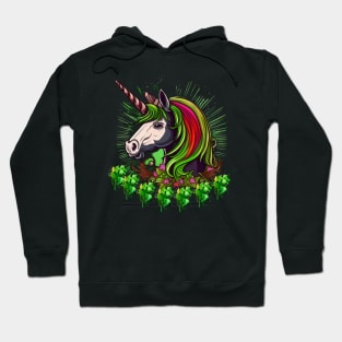 Cute and Funny St Patrick’s Day Unicorn Design Hoodie